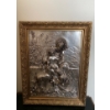Vintage Religious Art 18x23 Metallic Effect