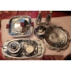 Image 1 : Assorted Tableware Including: Coca Cola Salt/ Pepper Shakers, Square Tray 7 L, 7 W, 2 T and More!