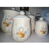 Image 2 : Farmhouse Chic Canister Collection w/ Floral Corningware & More