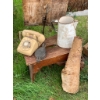 Image 1 : Rustic Decor Items Including Stool, Rotary Phone, Moose Call, Pitcher, and More