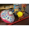 Image 5 : A tin Int'l Express Train, Tin Doll House & Barn, Tinkertoy Kits & Lg Spinning Top & more