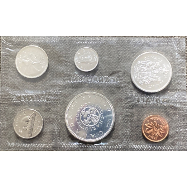1964 Canadian Uncirculated Coin Set 80% Silver 1.11 Ounces
