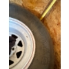 Image 4 : Race Car Rubbers - XL Drag Racing Tires On White Steele Rims 