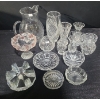 Image 1 : Glass Pitcher 9 T, Geometric Glass 5.5" Base, 2.5 T, Vases- Tallest: 8 T, Small Bowls and More!