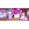 Image 3 : Tupperware Clear Storage Containers With Pink Lids and White Cutlery Set
