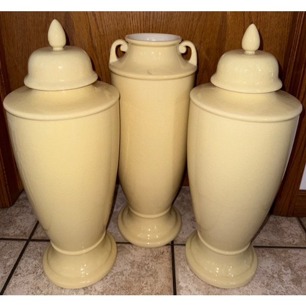 Vintage Wedgewood Grecian Urn Style Vase Trio 16T