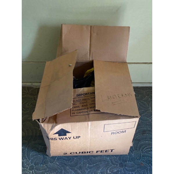 Box of Outdoor Light Fixtures