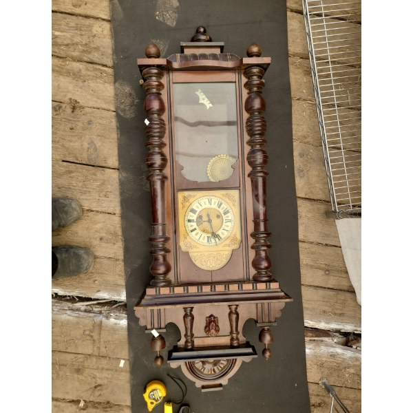 Wooden Antique Wall Clock (18" x 45" Inches)