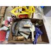 Image 4 : STIHL FS 55 R Petrol Brushcutter (needs new fuel tank) fan gas can plus box filled with various tool