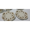 Image 6 : Partylight Faux "Teapot" 6 T, "Mugs" 2.5 T, "Saucer" 4" Diameter- For Candle Use
