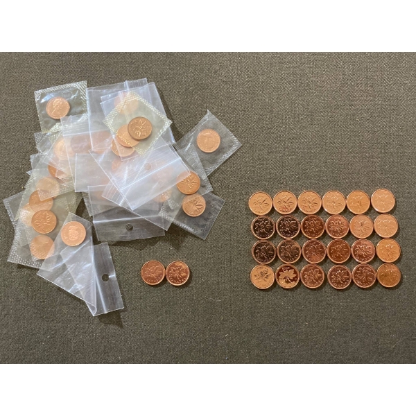 Canadian One-Cent Coins Including Special Editions