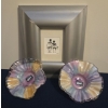 Image 1 : Framed Drawing of a Couple By: Karen Best, 249-7293 (9x11) & Linea Mary Italian Colorful Bowls (2) 
