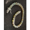 Image 3 : Sterling Silver & Natural Opal Bracelet 12.5g