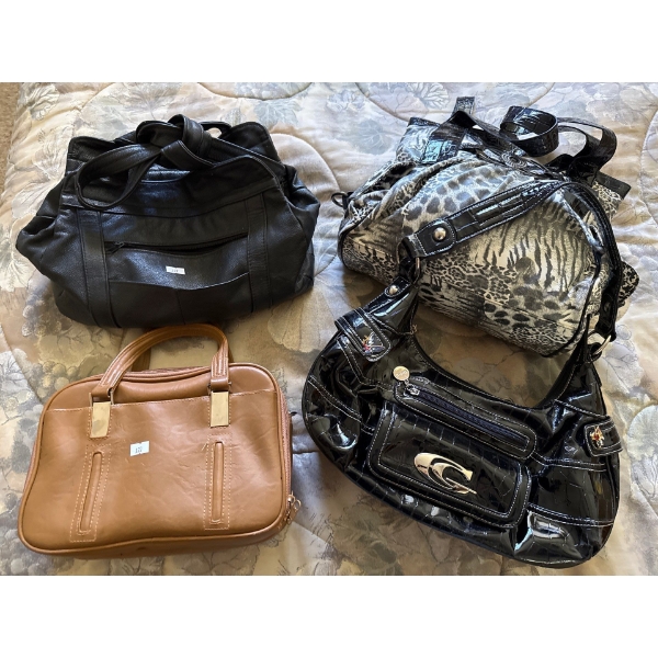 Collection Of Women's Accessories  Purses, Lamp, Frame