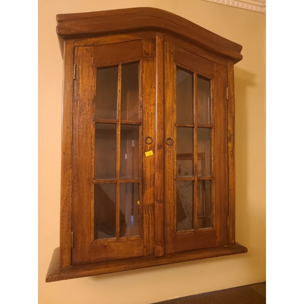 Hanging Wooden Shelving for Decor (28"T, 22"W, 7"D)