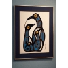 Image 1 : Beautiful, indigenous, bird family framed print 33” height 28” wide 