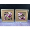 Image 1 : Sally Scattard Purple Floral Prints 11.5Wx11.5H