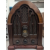 Image 3 : GE 7-4100JA Cathedral Style AM/FM Radio and Beatles Ed Sullivan Poster