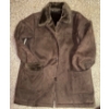 Image 1 : Vintage Chocolate Suede Shearling Over Coat Ladies Size M