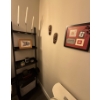 Image 1 : Bathroom Display Shelf w/Candles, Native Art Print, Wall Masks & Room Spray