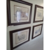 Image 1 : Four Framed Mods Stage Danish Prints 24 w 20 h
