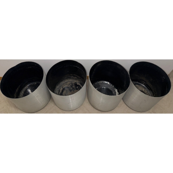 4 Heavy Duty Chrome Planters 20T