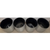 4 Heavy Duty Chrome Planters 20T