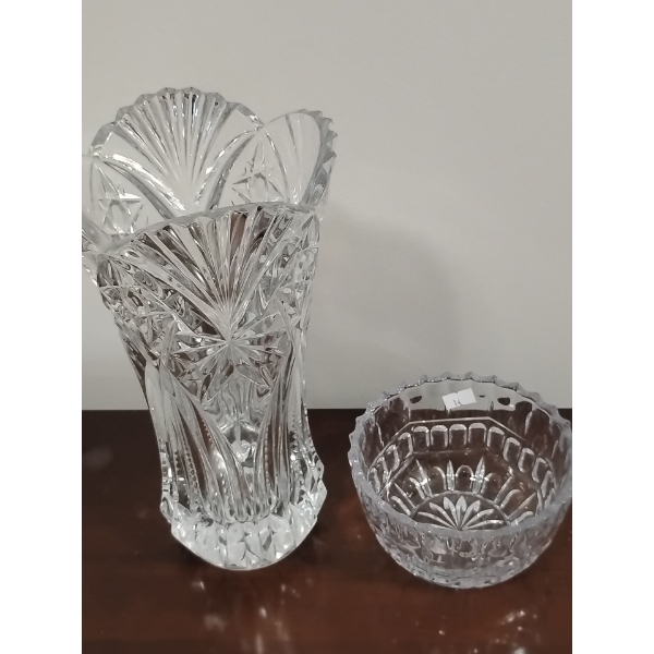 Crystal Collection Vase Salad Bowl Tray Candy