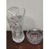 Image 1 : Crystal Collection Vase Salad Bowl Tray Candy