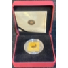 Image 1 : 2011 $3 Black-Footed Ferret Gold Plated Square Coin 92.5% Silver 11.71 Grams