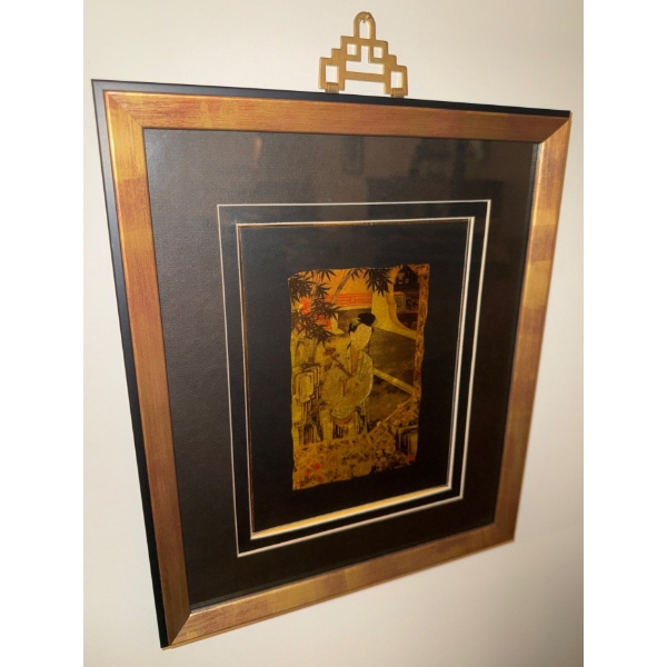 Damascene Art Depicting A Spanish Scene - Artist Unknown 