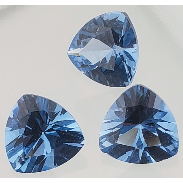 Aquamarine Set (5.9 ct total, 8×8 mm)