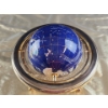 Image 2 : Semi Precious Abalone Tabletop World Globe with Brass Stand and Compass 10' Tall