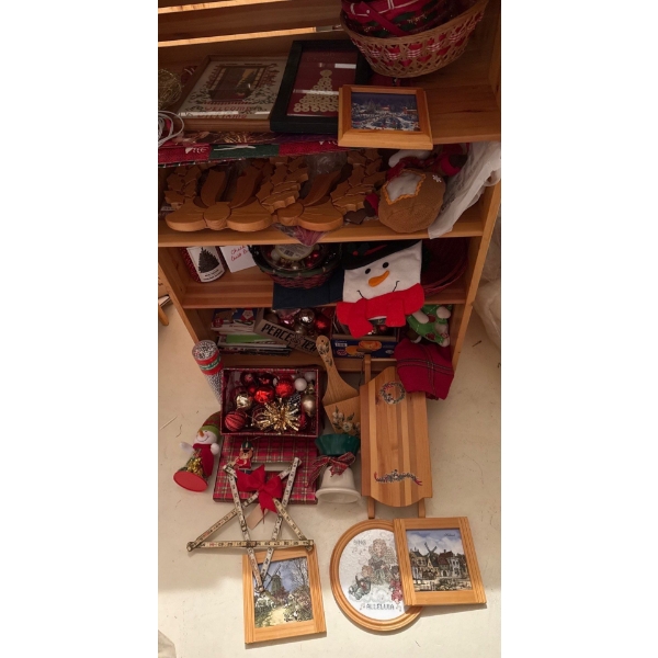 Awesome Winter Holiday Decor Hoard - Handmade Wooden hangables, Needlepoint, Ornaments & Much More	