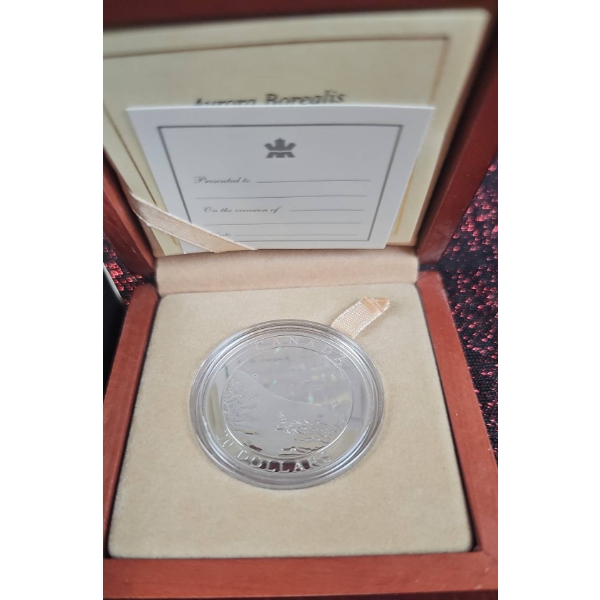 2004 Canadian $20 Silver Coin, Northern Light