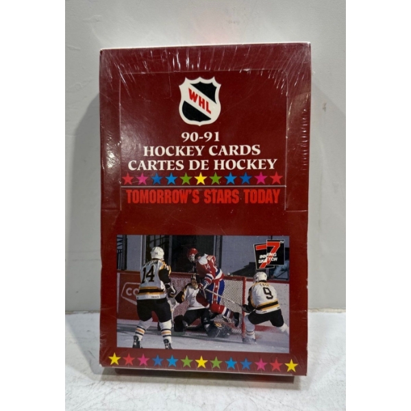 Sealed Box of WHL 1990-91 Collector Hockey Cards