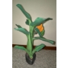 Image 4 : Rainforest Hand Carved Wooden Banana Tree - 16T (Missing one small Piece on Back) 
