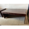 Image 5 : Mahogany Wooden Desk with Three Drawers and Storage Features