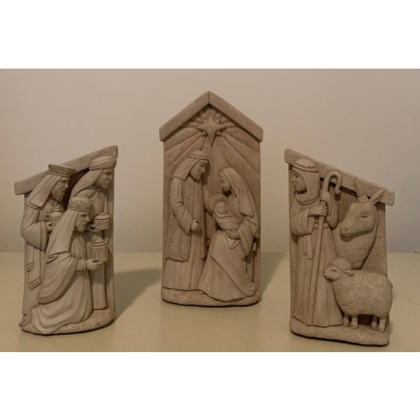 Carruth Studio 3 Piece Nativity Set 9T Concrete Idols