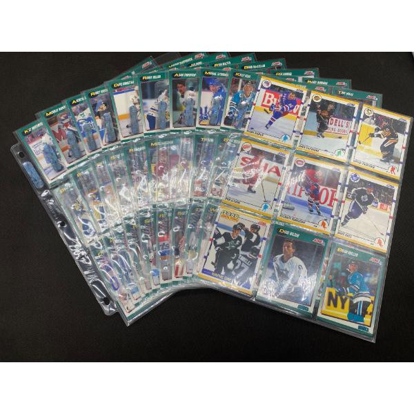 10 Pages of 1990 - 1991 Score Hocky Cards