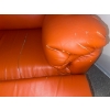 Image 2 : Genuine Leather Power Recliner 48T Well Loved - Autumn Orange 