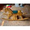 Image 1 : Beautiful Oak Rocking Horse Amazing Craftsman Ship W14" L53 H28