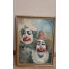 Image 1 : Oil on Board W. Monart Clown Art 14x18