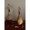 Image 3 : Large Brass Goose Family, Largest is 14W, 20T 