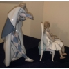 Image 5 : LLADRO Porcelain 'Jester Serenade' Sculpture (2 Pcs Detached, Needs Reattaching)  - 8W, 14D, 15T