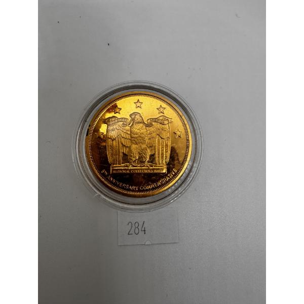 5th Anniversary 9/11 Twin towers commemorative coin -  Gold-plated 35 g