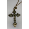 Image 3 : 333 Stamped Gold Chain (Chain Weighs 2.08g)  & Unstamped Cross w/ Red Coloured Stones Pendant