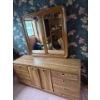 Image 2 : Large Wooden Dresser w/ Large Mirror, Bring Help - 65W, 18D, 72T 