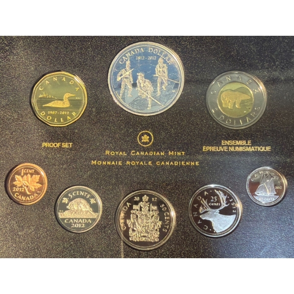 2012 War of 1812 Fine Silver Dollar Proof Set