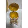 Image 2 : Faberge Egg White and Blue Trinket Box made in Russia 5H